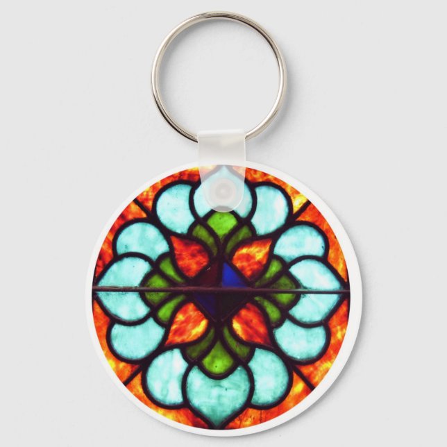 Stained Glass Window Keychain (Front)