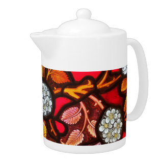Stained Glass Window No.1 Porcelain Teapot