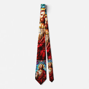 Stained Glass Window of Jesus Tie
