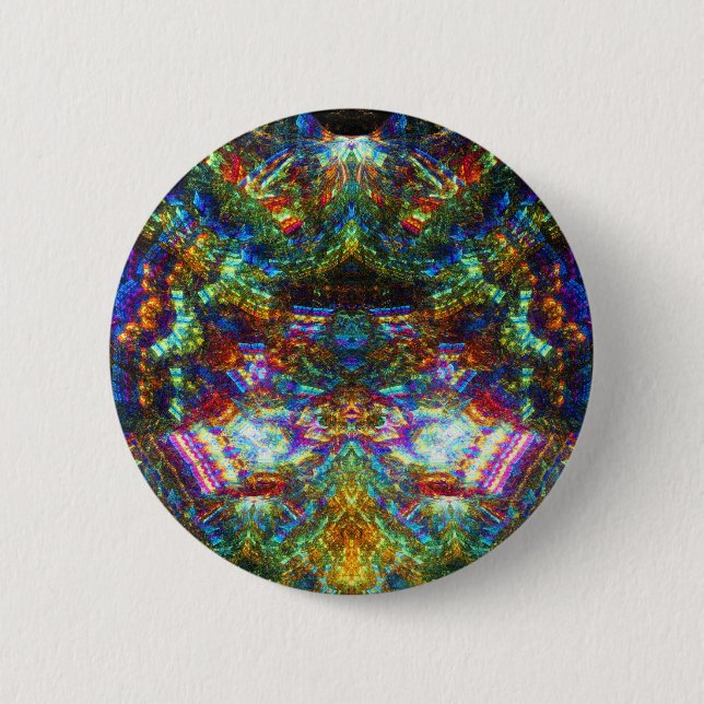 Stained Glass Window Pinback Button (Front)