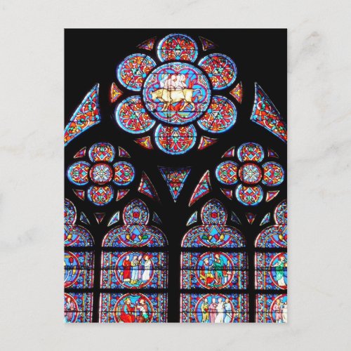 Stained Glass Window Postcard