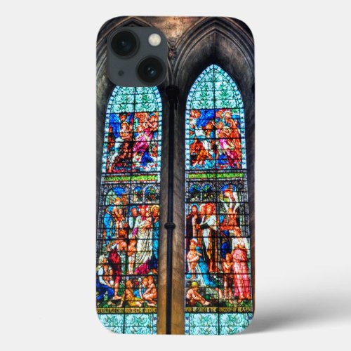 Stained Glass Window Salisbury Cathedral UK iPhone 13 Case