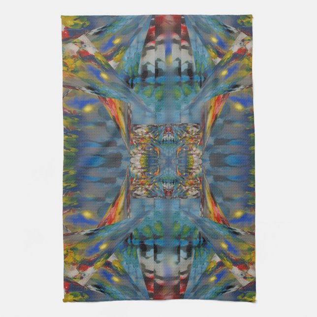 Stained Glass Windows Abstract Towel (Vertical)
