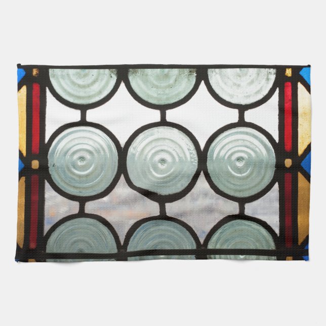 Stained glass windows circles towel (Horizontal)