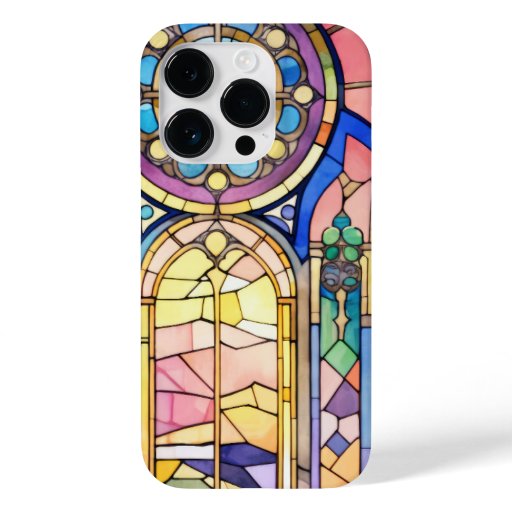 Stained glass windows decorative pictorial Case-Mate iPhone 14 pro case
