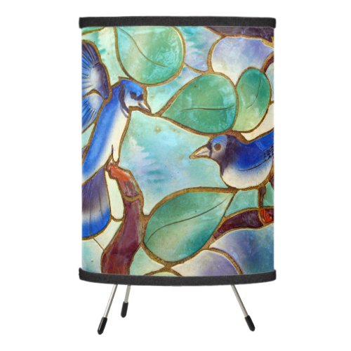 Stained glass Windows Tripod Lamp