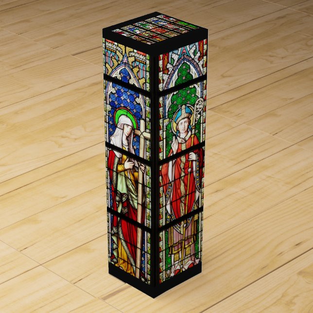 Stained Glass Wine Box (Front)