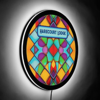 Stained Glass with own Text for Period Home