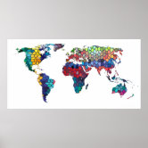 Map of The World (1998) Poster | Zazzle