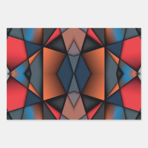 Stained Glass Wrapping Paper Sheets