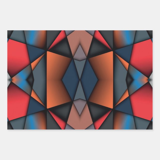 Stained Glass Wrapping Paper Sheets (Front)