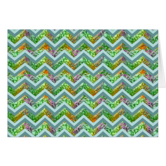 Stained Glass ZigZag Cards (Front Horizontal)