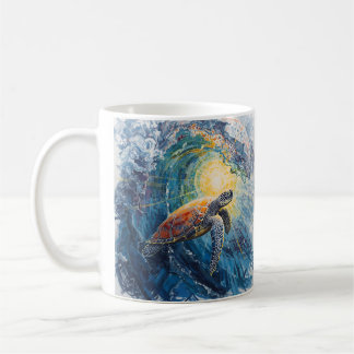 Stained Sea Turtle Coffee Mug