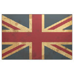 Stained Union Jack UK Flag Fabric