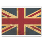 Stained Union Jack UK Flag