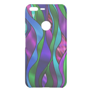 StainedGlassSwirl-Blue Uncommon Google Pixel XL Case