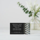 Stainess steel /chrome metalwork business card (Standing Front)