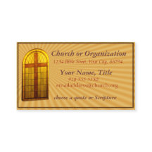 Stainglass Church Window2 Business Card- customize