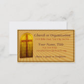 Stainglass Church Window Business Card (Front/Back)