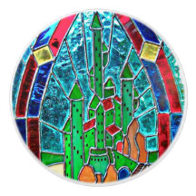 Stainglass Emerald Castle from Wizard of Oz