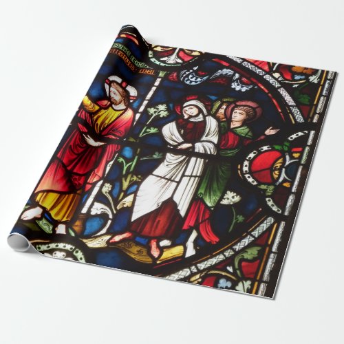 Stainglass WIndow from Salisbury Cathedral Wrapping Paper