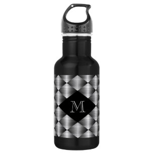 Stainless 18 oz. Black Water Bottle