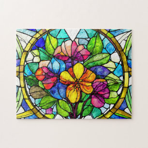 Stainless Flowers Bold and Beautiful Jigsaw Puzzle
