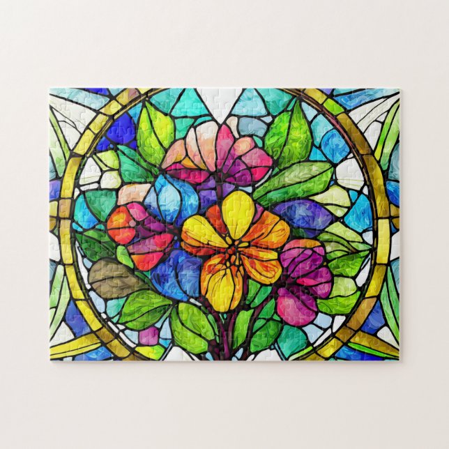 Stainless Flowers Bold and Beautiful Jigsaw Puzzle (Horizontal)