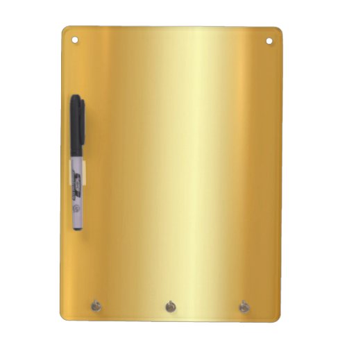 Stainless Glamorous Gold Look Background Template Dry Erase Board