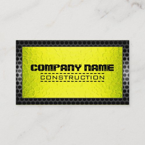 Stainless Metal Modern Steel Border 3 Business Card