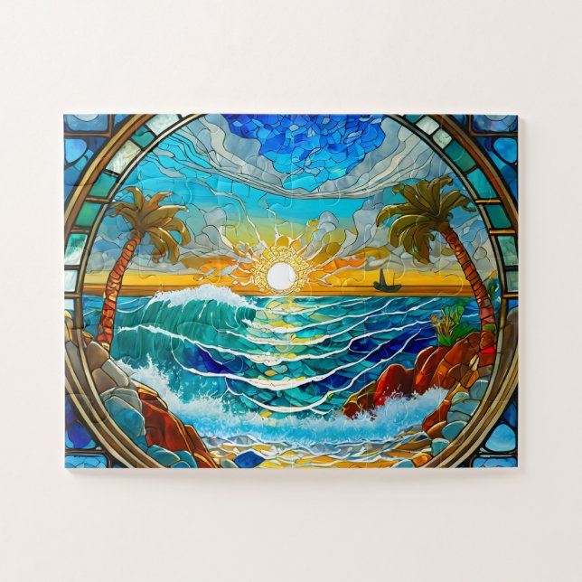 Stainless Ocean The Daily Jigsaw puzzle Recent Jig (Horizontal)