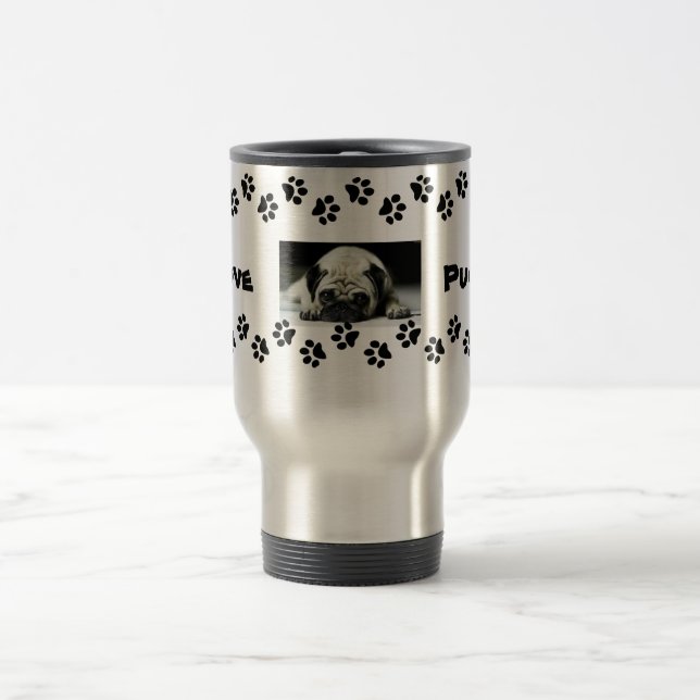 Stainless Steel 15 oz Travel/Commuter Mug (Center)