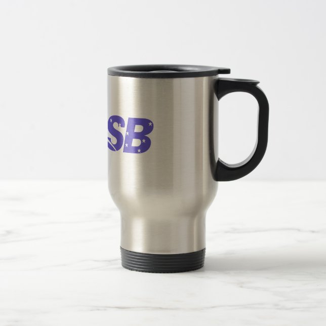Stainless Steel 15 oz Travel/Commuter Mug (Right)