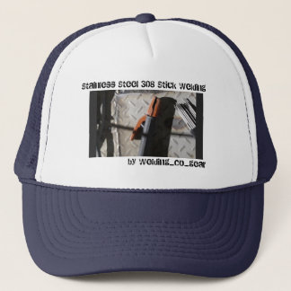 Stainless Steel 308 stick welding trucker style Hat