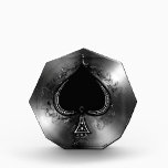 Stainless Steel Ace of Spade Acrylic Award<br><div class="desc">Stainless Steel Background</div>