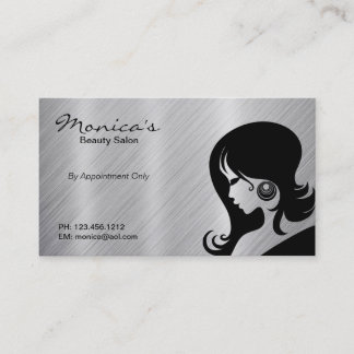 Stainless Steel Beauty Salon w/ Appointment Date Card
