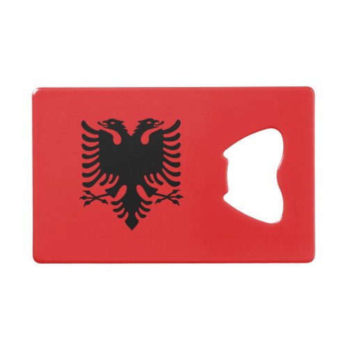 Stainless Steel Bottle Opener Albania flag