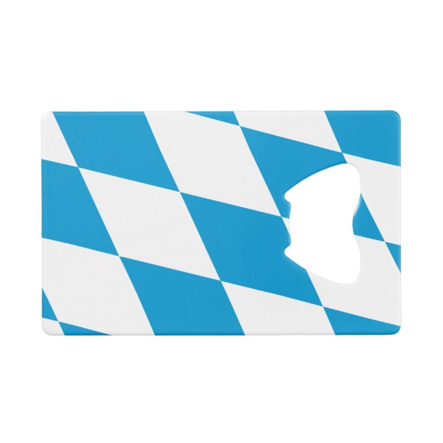 Stainless Steel Bottle Opener Bavaria flag (Front (Horizontal))