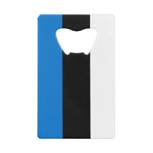 Stainless Steel Bottle Opener flag of Estonia