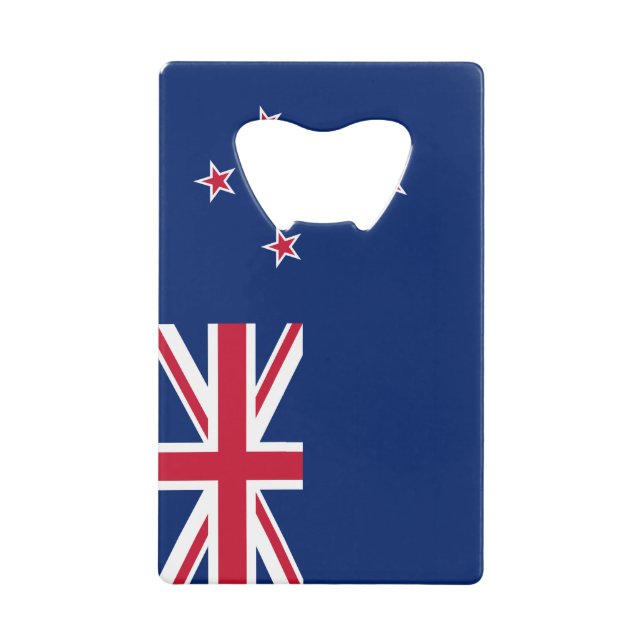 Stainless Steel Bottle Opener flag of New Zealand (Front)