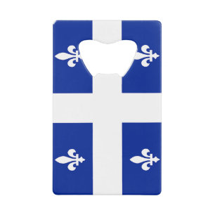 Stainless Steel Bottle Opener flag of Quebec