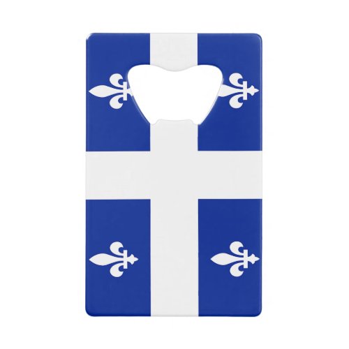 Stainless Steel Bottle Opener flag of Quebec