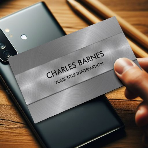 Customizable Stainless Steel Business Card