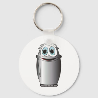 Stainless Steel Cartoon Refrigerator Keychain
