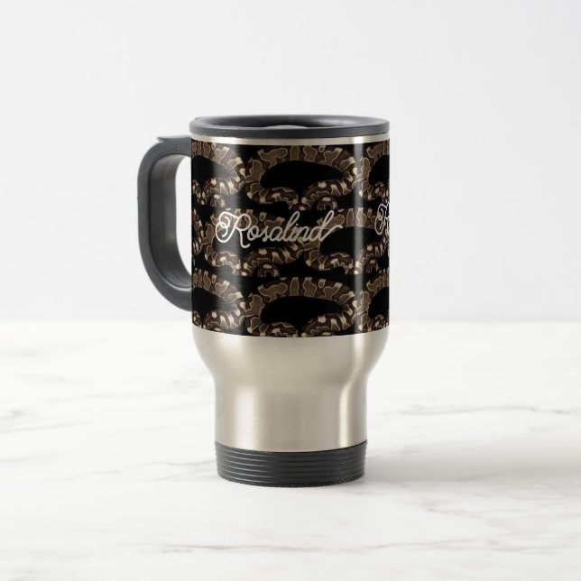 Stainless Steel Cup, Personalized Tumbler Cup, Travel Mug (Front Left)