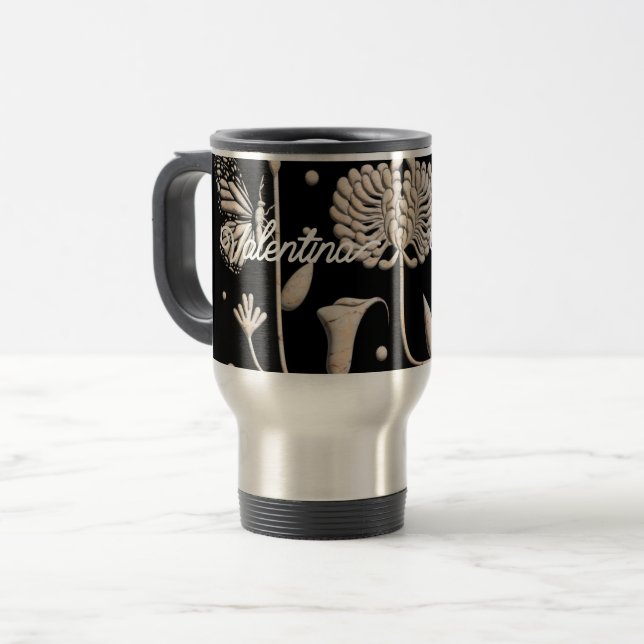 Stainless Steel Engraved Tumbler,Personalized gift Travel Mug (Front Left)
