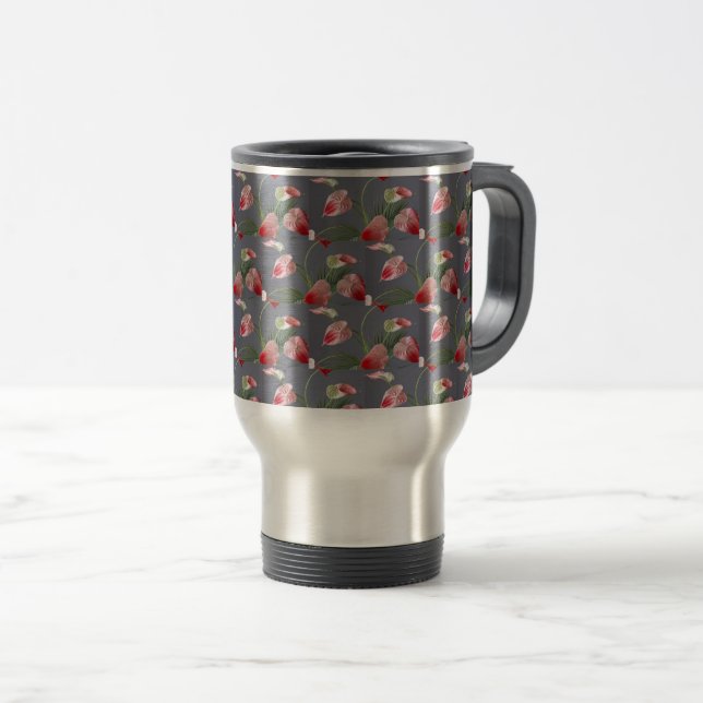 Stainless Steel Engraved Tumbler, Personalized  Travel Mug (Front Right)