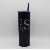 Stainless Steel Etched Skinny 20 oz Tumbler (Front)