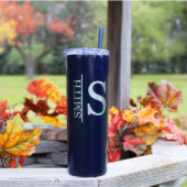 Stainless Steel Etched Skinny 20 oz Tumbler (Front)