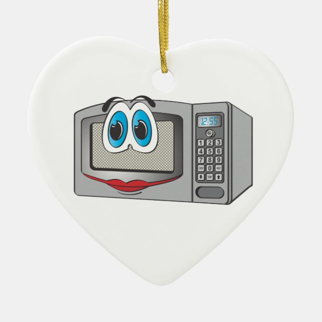 Stainless Steel Female Cartoon Microwave Ceramic Ornament (Front)